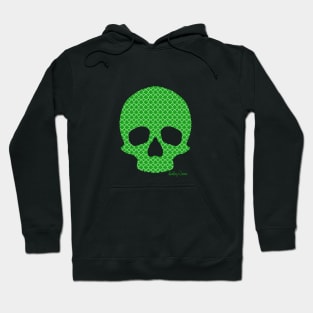 Green Skull Pattern Hoodie